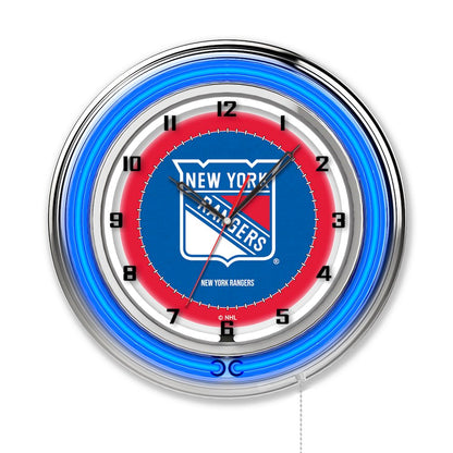 New York Rangers 19" Neon Clock