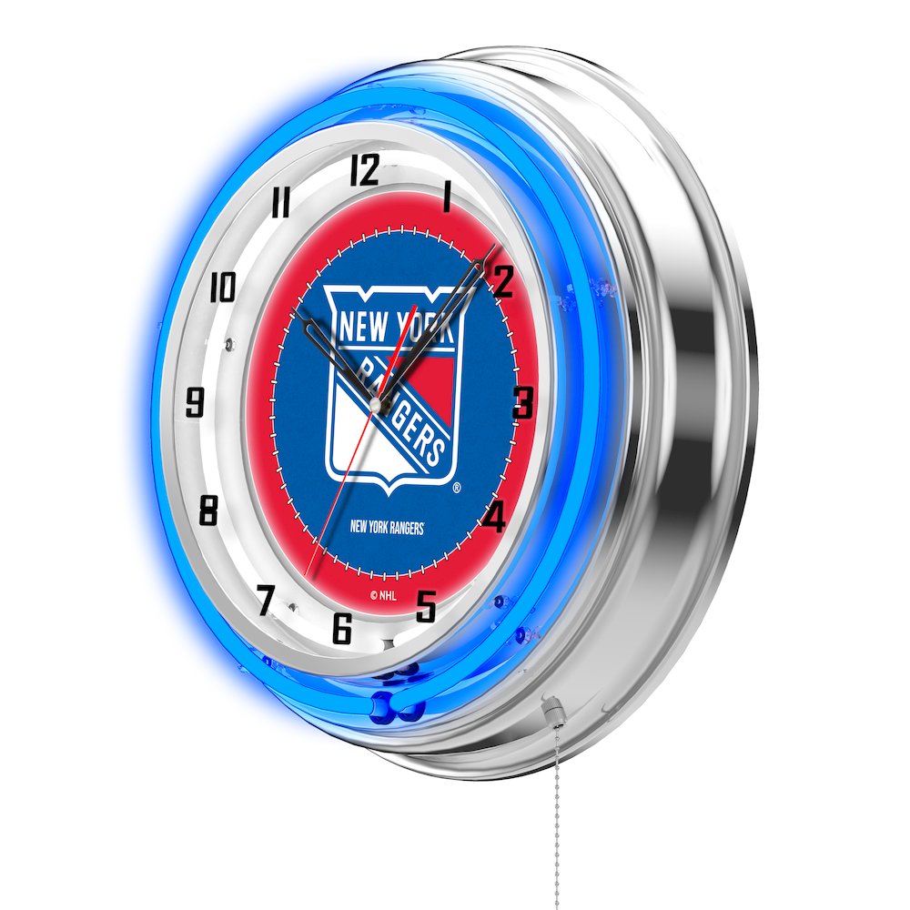 New York Rangers 19" Neon Clock
