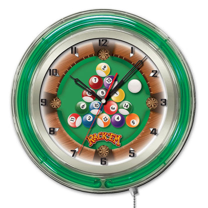 Rack Em Neon Clock