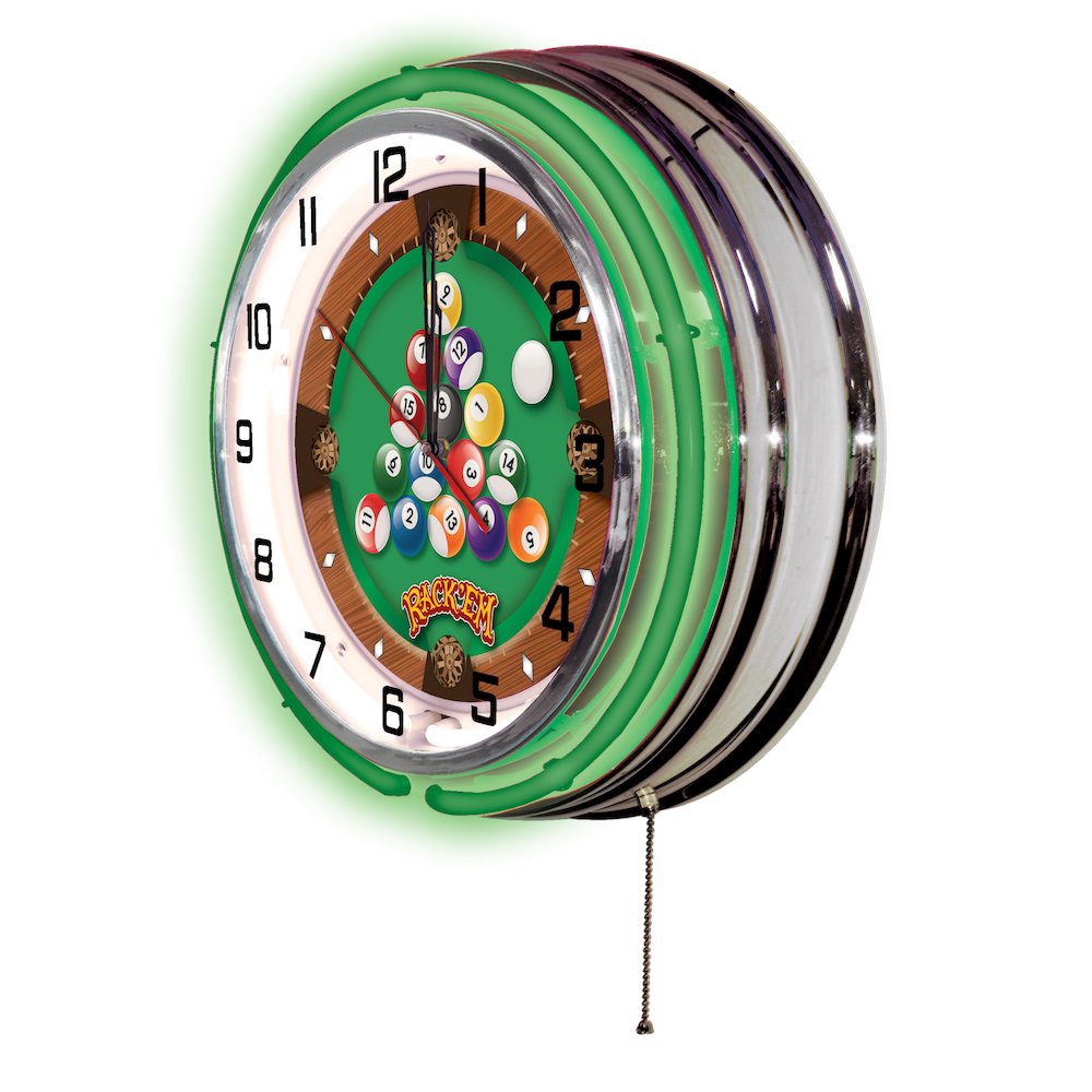 Rack Em Neon Clock