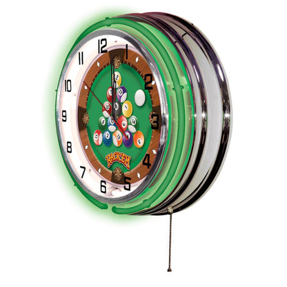 Rack Em Neon Clock
