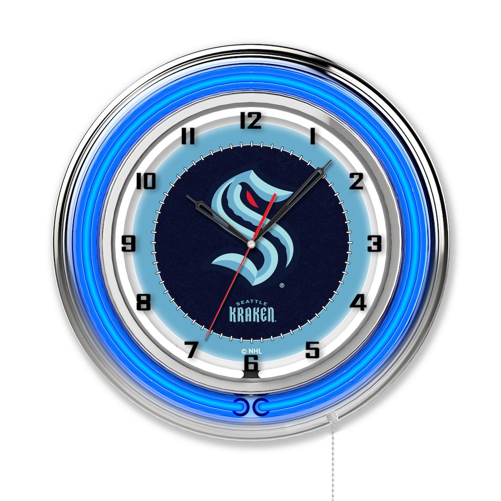 Seattle Kraken 19" Neon Clock Clk19SeaKrk