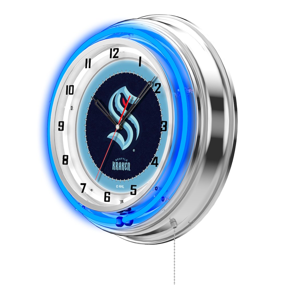 Seattle Kraken 19" Neon Clock Clk19SeaKrk