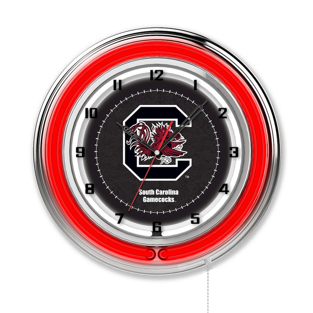 South Carolina 19" Neon Clock