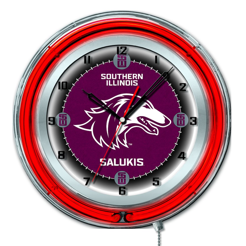 Southern Illinois 19" Neon Clock