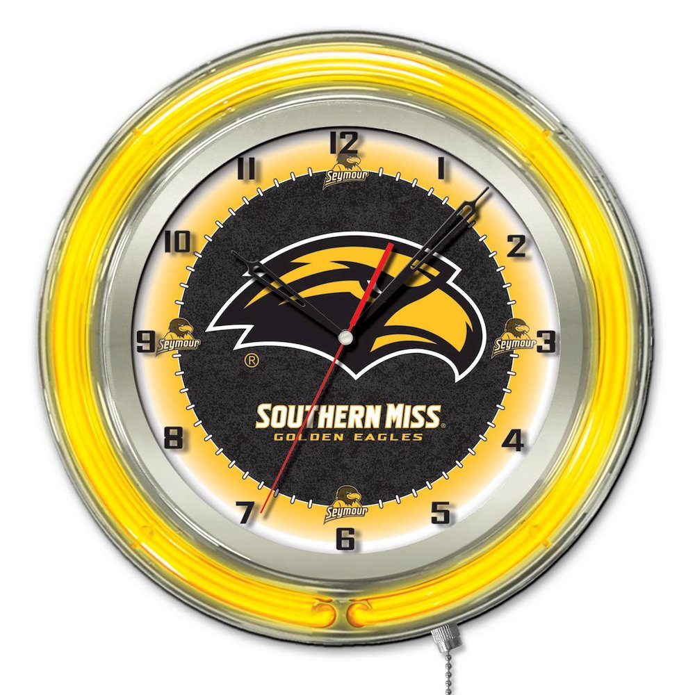 Southern Miss 19" Neon Clock