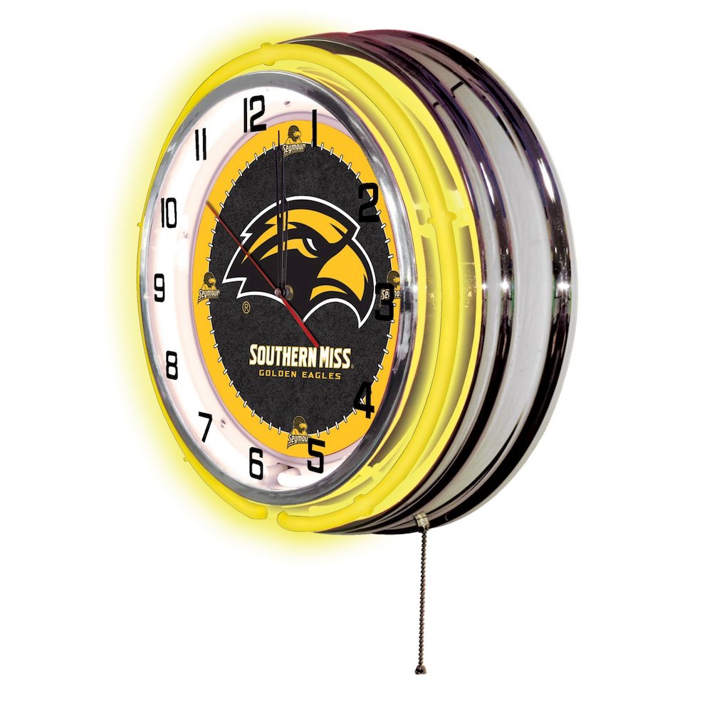 Southern Miss 19" Neon Clock
