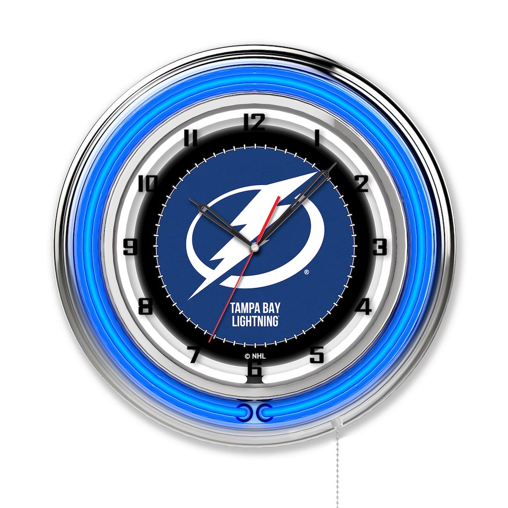 Tampa Bay Lightning 19" Neon Clock