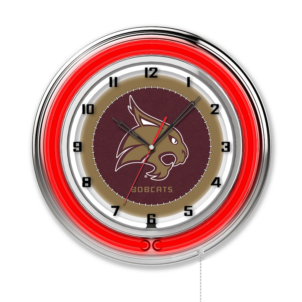 Texas State 19" Neon Clock