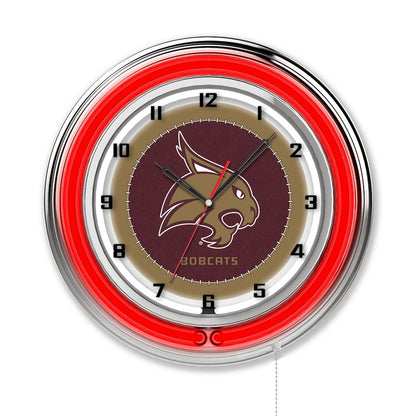 Texas State 19" Neon Clock