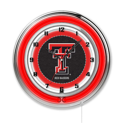 Texas Tech 19" Neon Clock