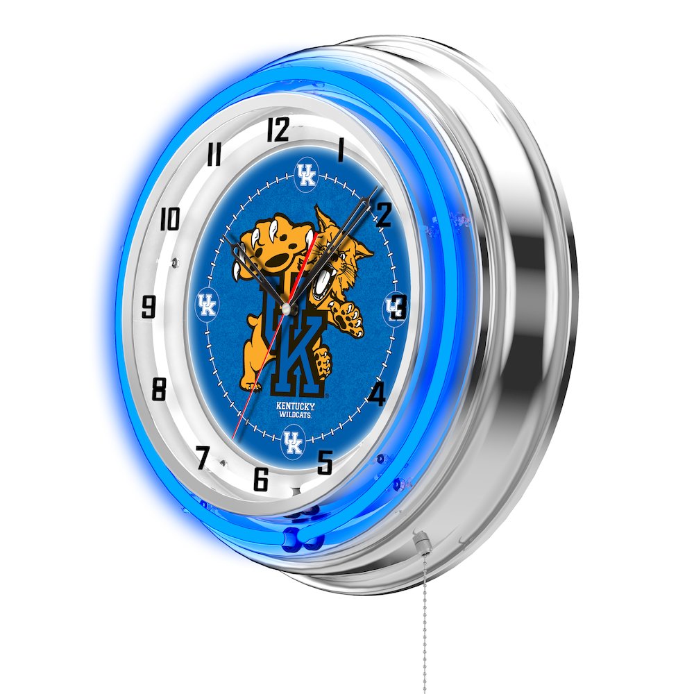 Kentucky "Wildcat" 19" Neon Clock