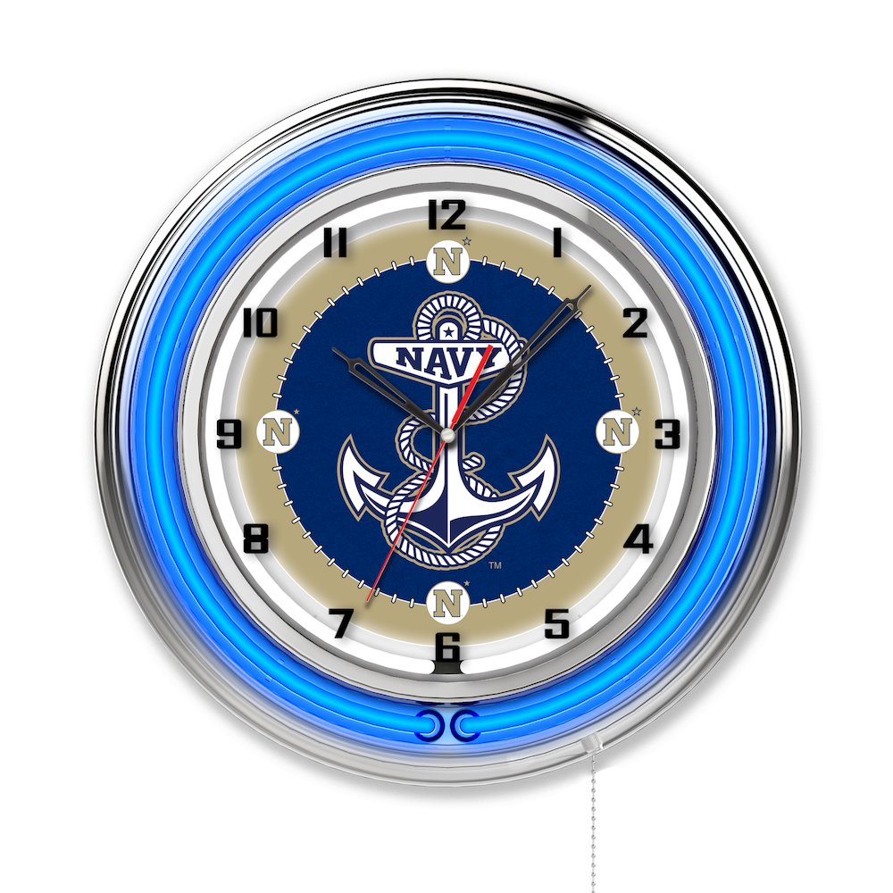 US Naval Academy (NAVY) 19" Neon Clock