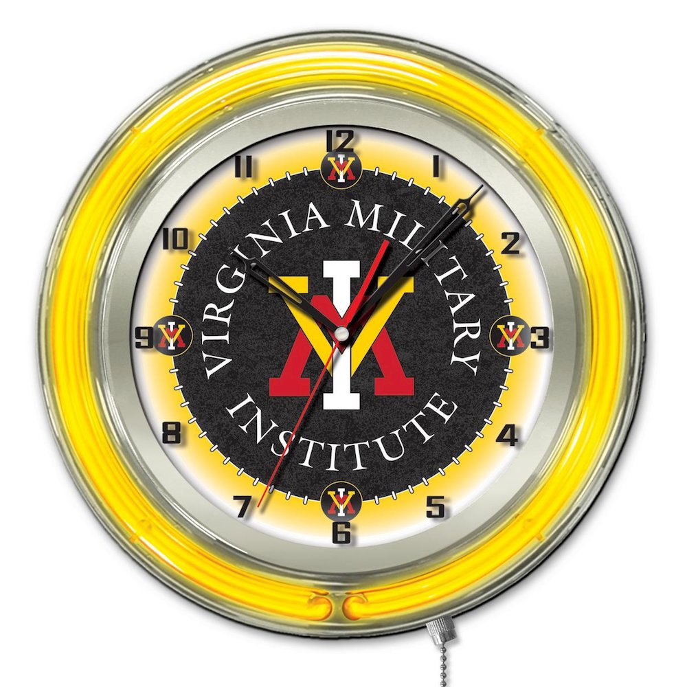 Virginia Military Institute 19" Neon Clock