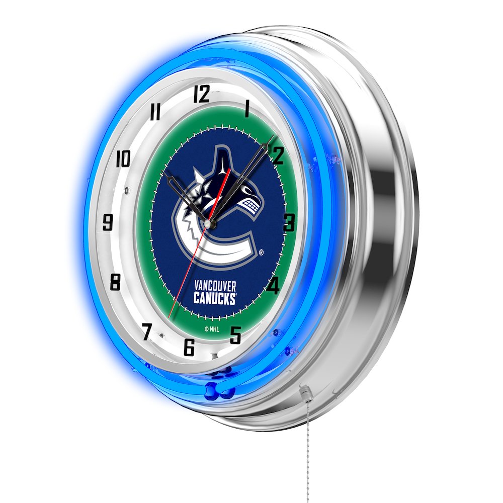 Vancouver Canucks 19" Neon Clock