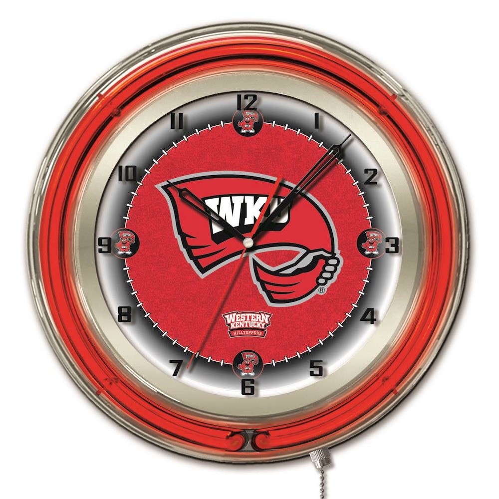 Western Kentucky 19" Neon Clock