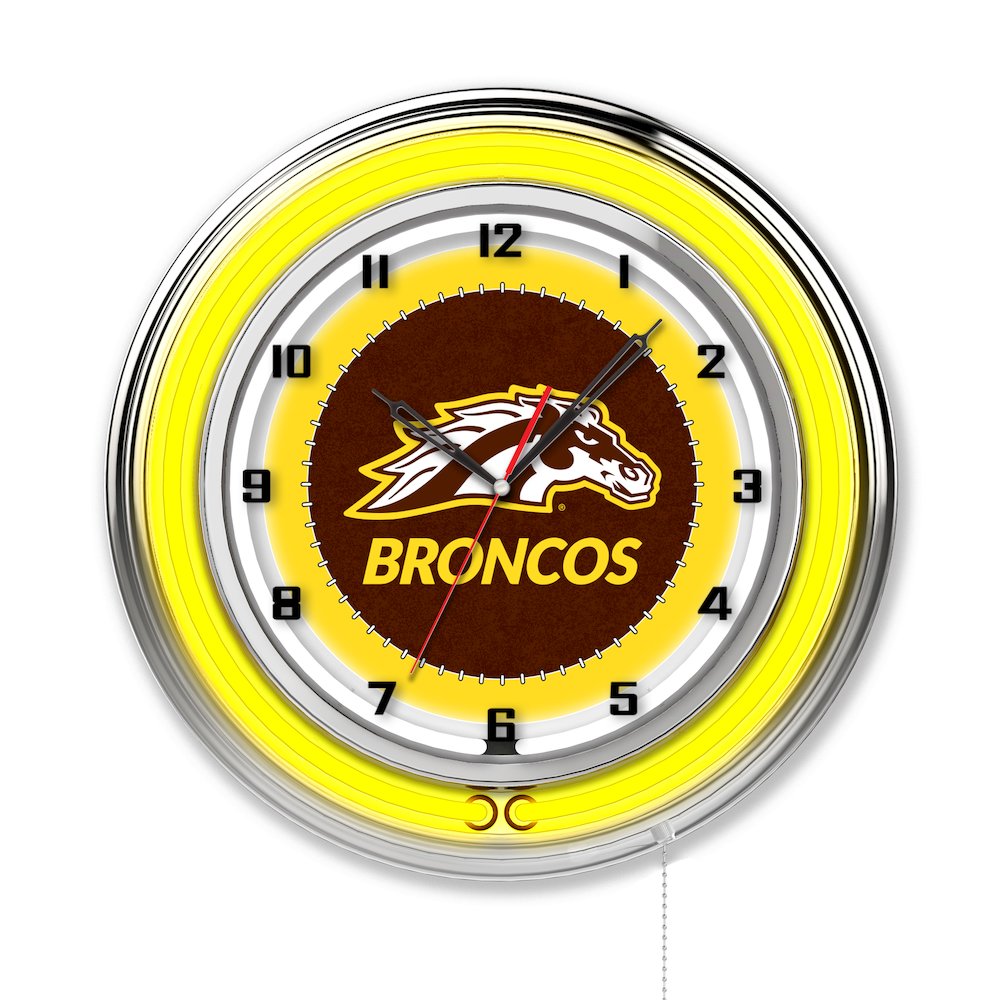 Western Michigan 19" Neon Clock