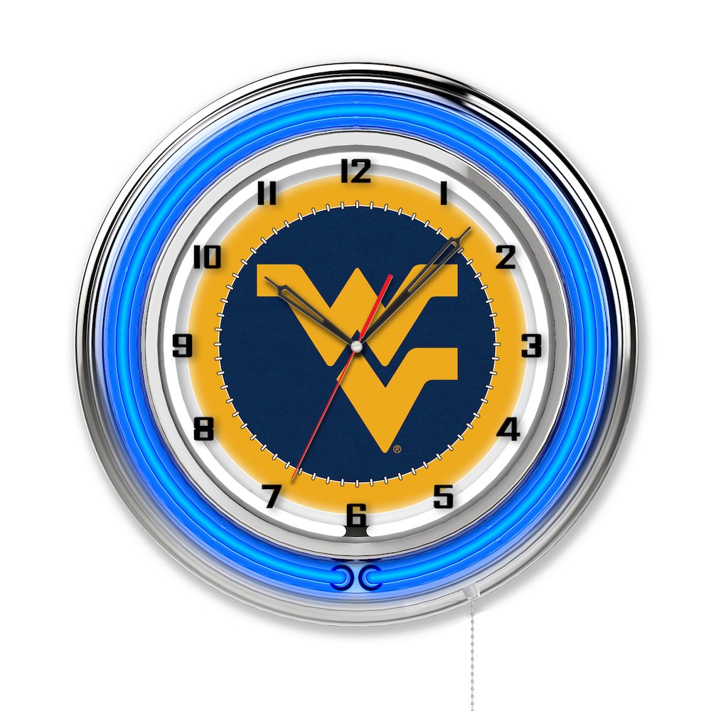 West Virginia 19" Neon Clock