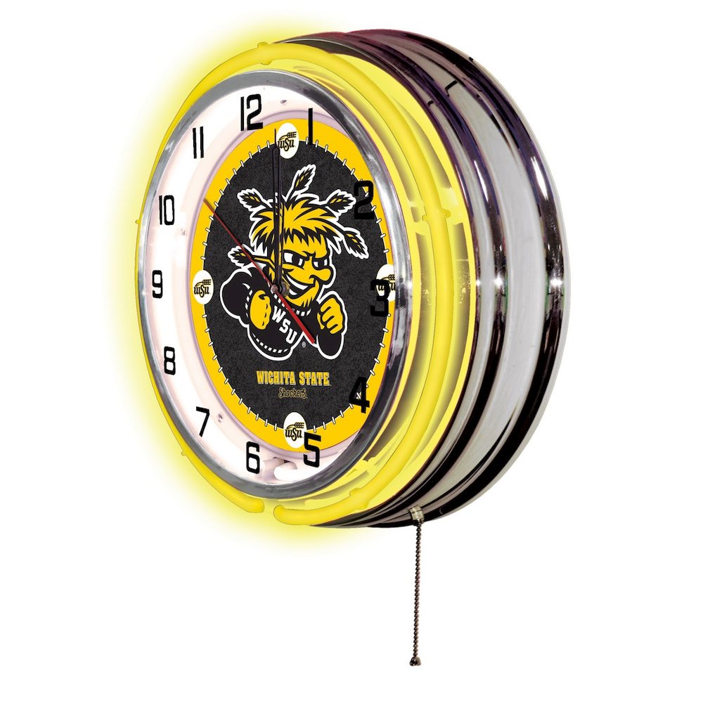 Wichita State 19" Neon Clock