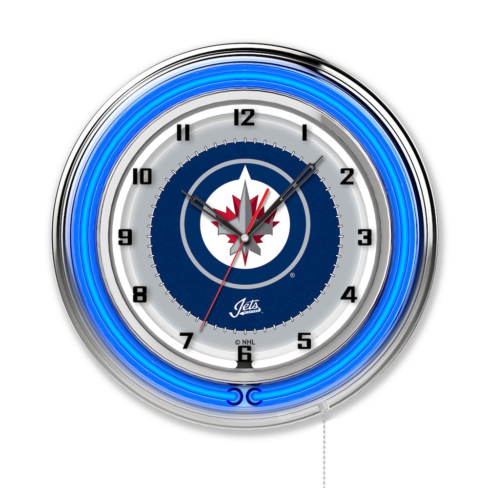 Winnipeg Jets 19" Neon Clock
