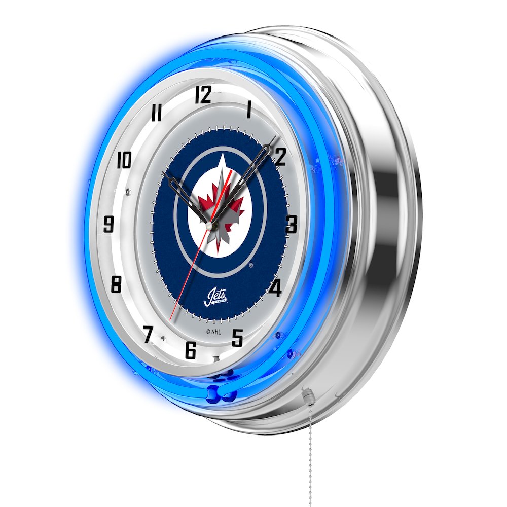 Winnipeg Jets 19" Neon Clock
