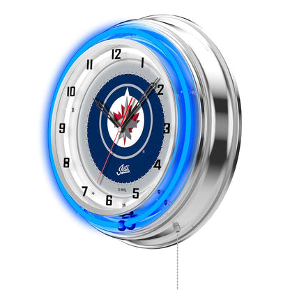 Winnipeg Jets 19" Neon Clock