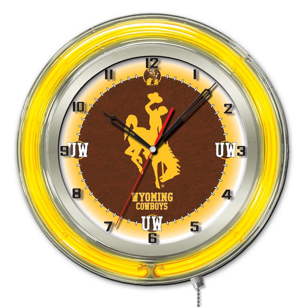Wyoming 19" Neon Clock