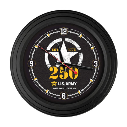 United States Army - 250 Years 15" Wall Clock