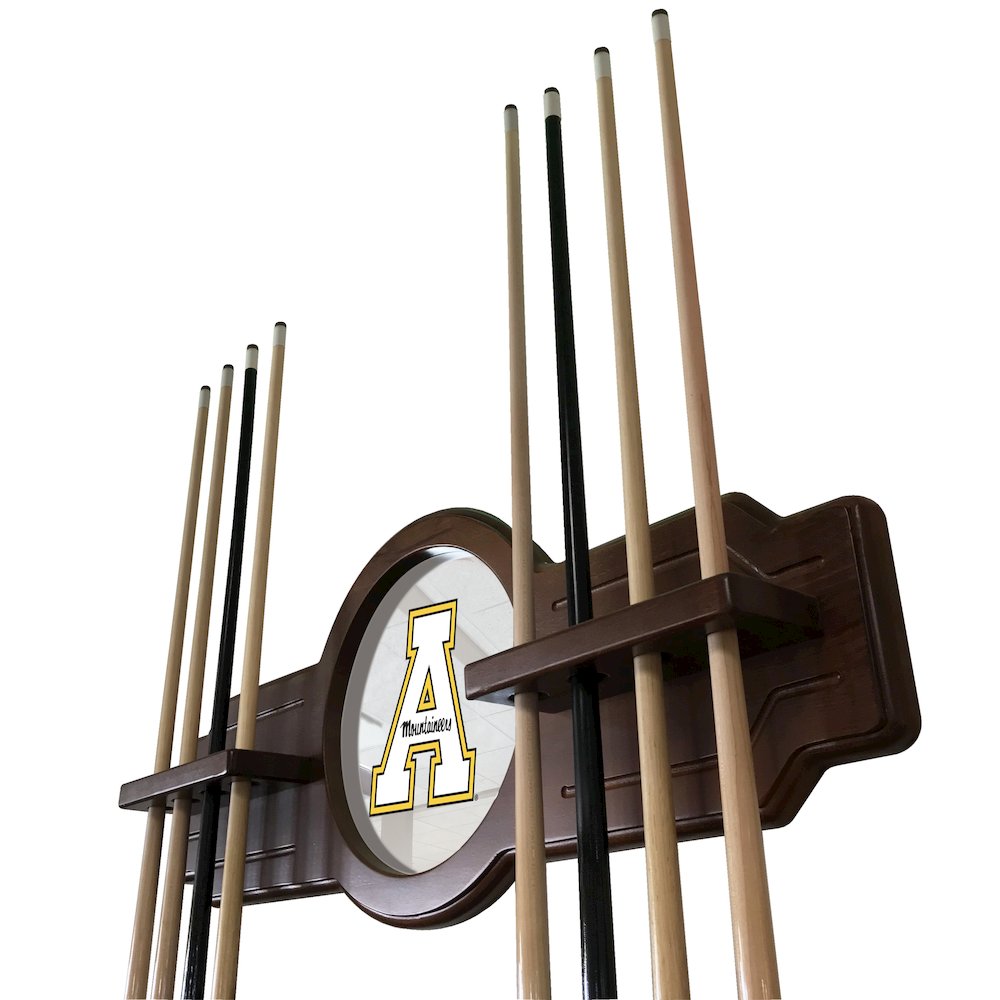 Appalachian State Cue Rack in Black Finish