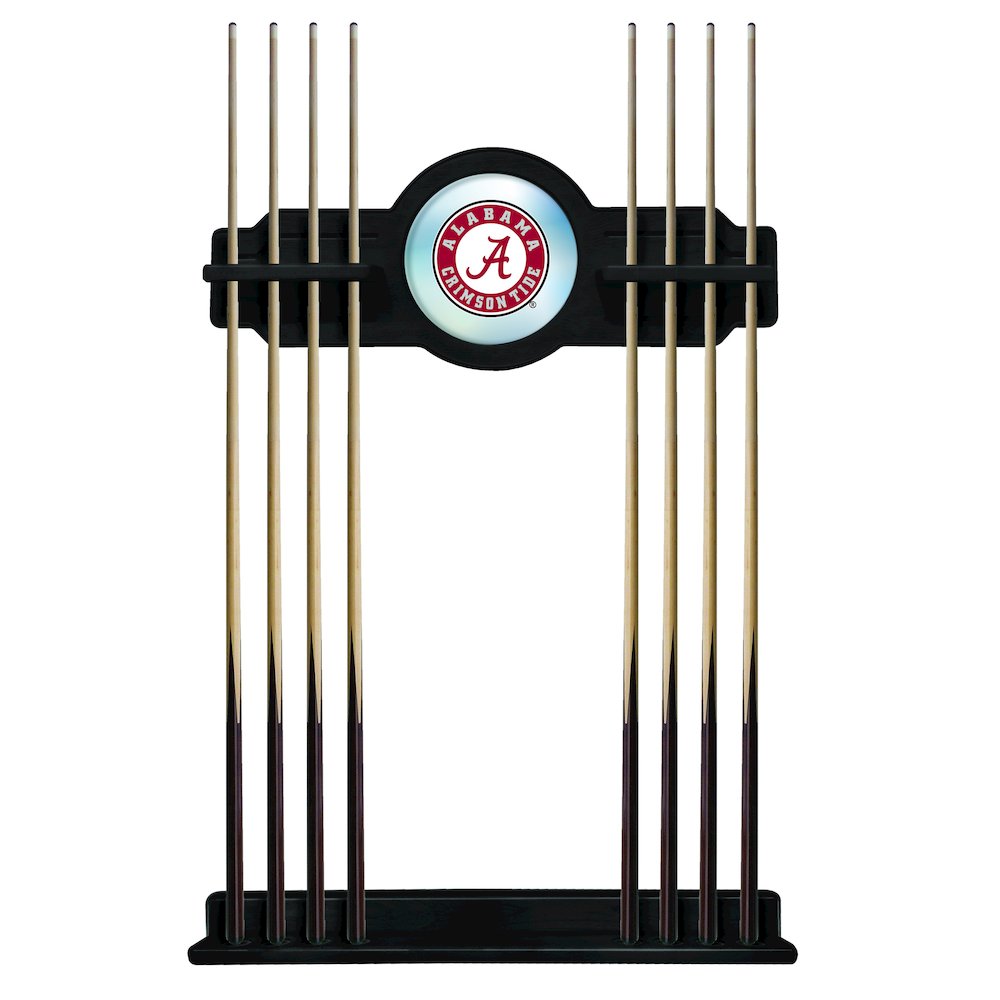 Alabama Cue Rack in Black Finish