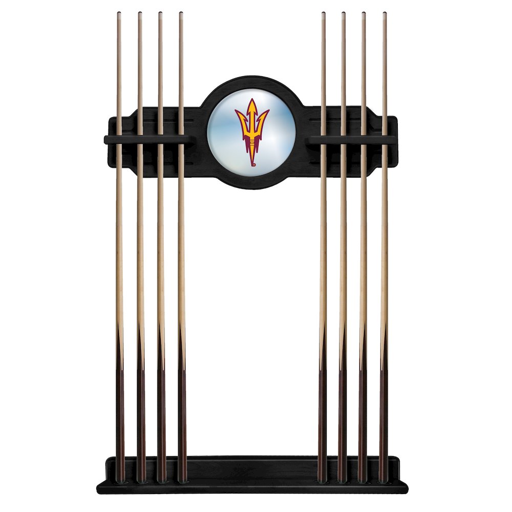 Arizona State Cue Rack in Black Finish with Pitchfork Logo