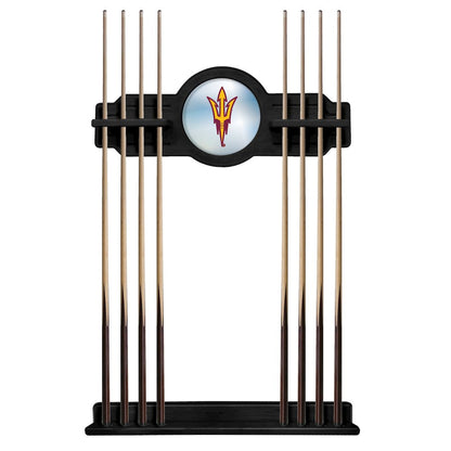 Arizona State Cue Rack in Black Finish with Pitchfork Logo