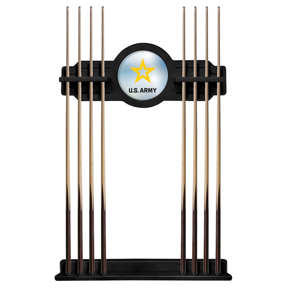 U.S. Army Cue Rack in Black Finish