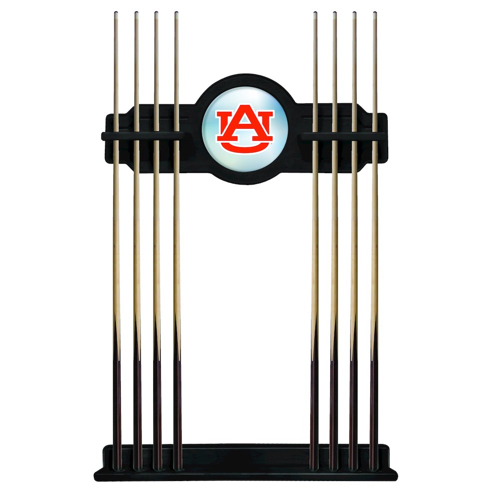 Auburn Cue Rack in Black Finish