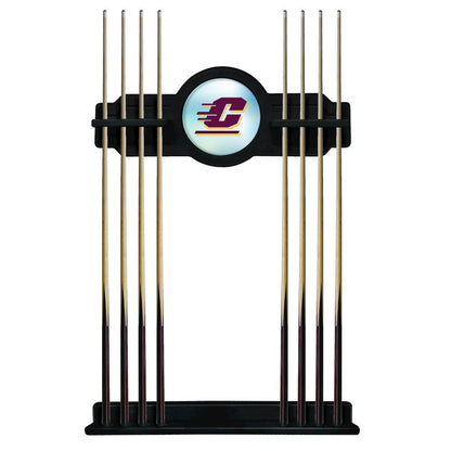 Central Michigan Cue Rack in Black Finish