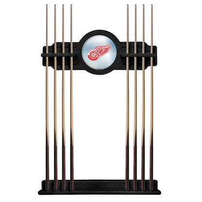 Detroit Red Wings Cue Rack in Black Finish