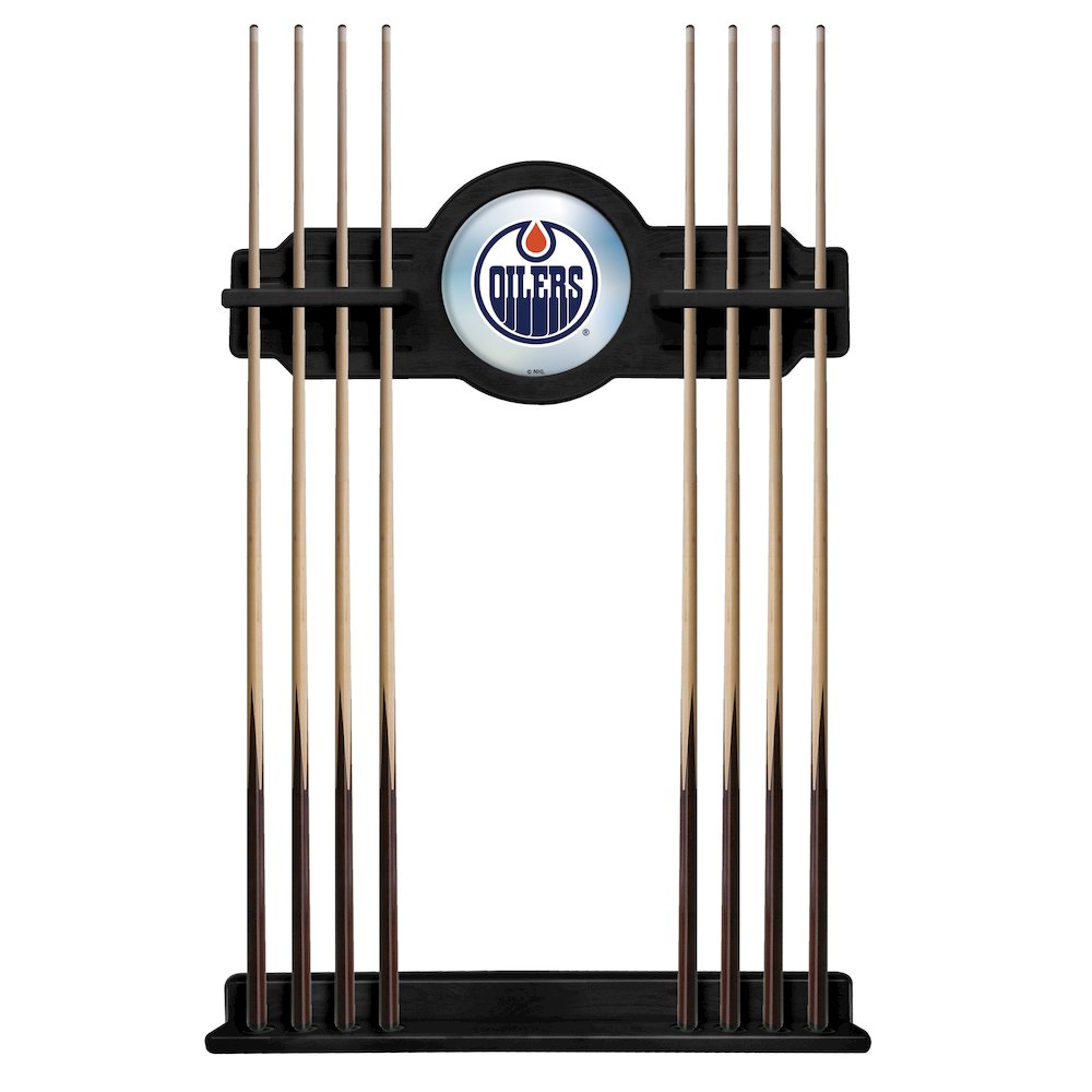 Edmonton Oilers Cue Rack in Black Finish