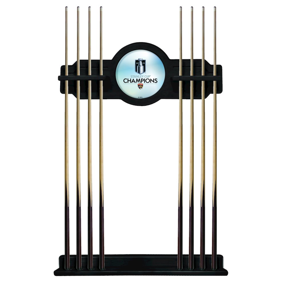 Florida Panthers - 2024 Stanley Cup Solid Wood Cue Rack