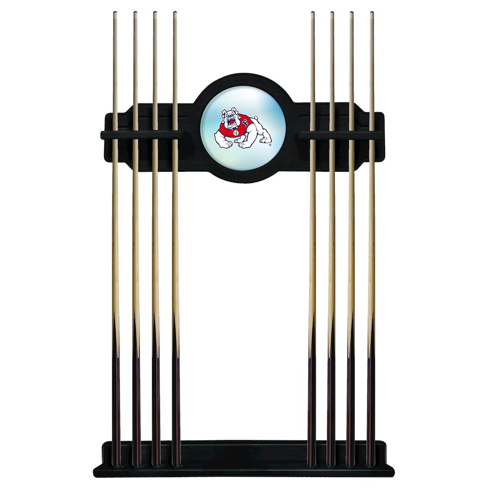 Fresno State Cue Rack in Black Finish