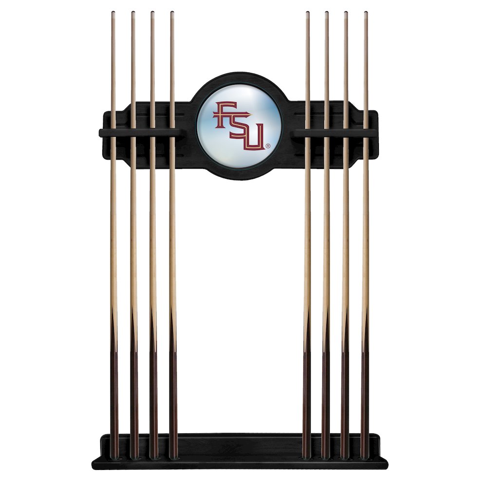 Florida State (Script) Cue Rack in Black Finish