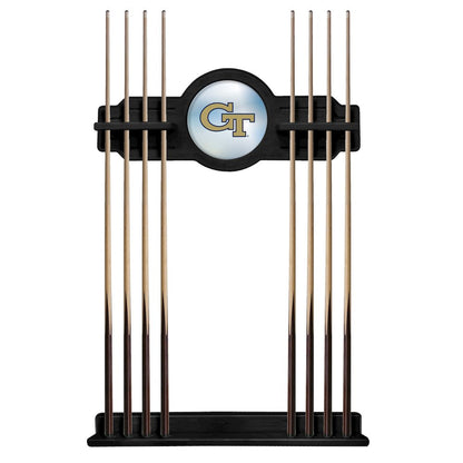 Georgia Tech Cue Rack in Black Finish