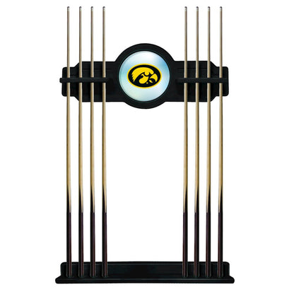 Iowa Cue Rack in Black Finish