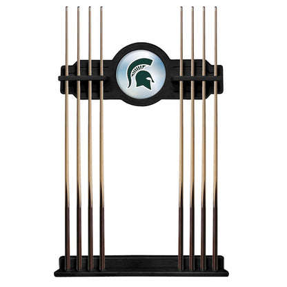Michigan State Cue Rack in Black Finish