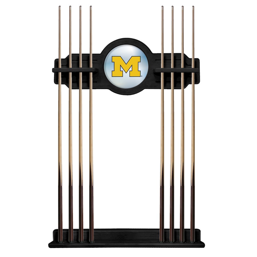 Michigan Cue Rack in Black Finish