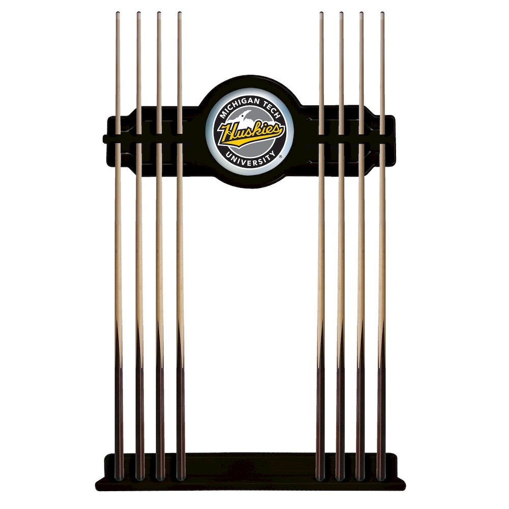 Michigan Tech Cue Rack in Black Finish