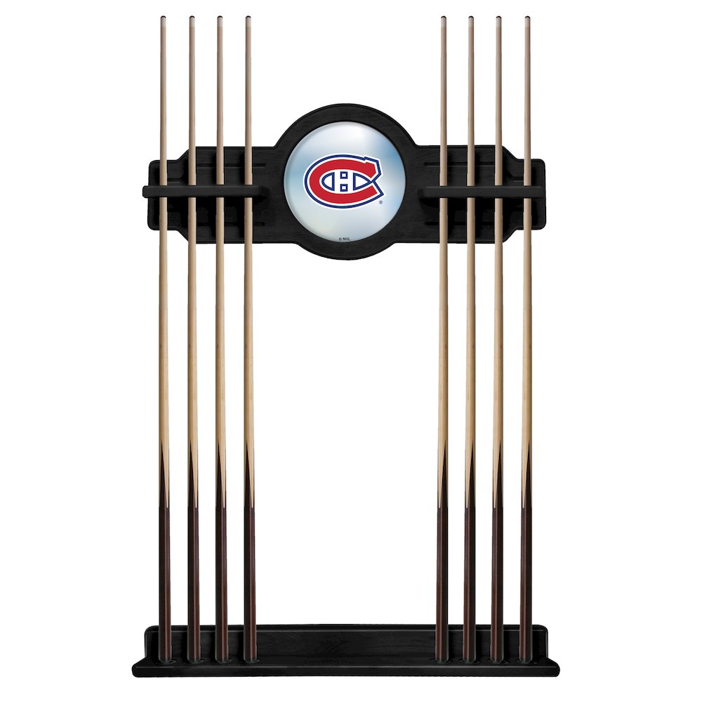 Montreal Canadiens Cue Rack in Black Finish
