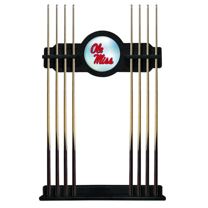 Ole' Miss Cue Rack in Black Finish