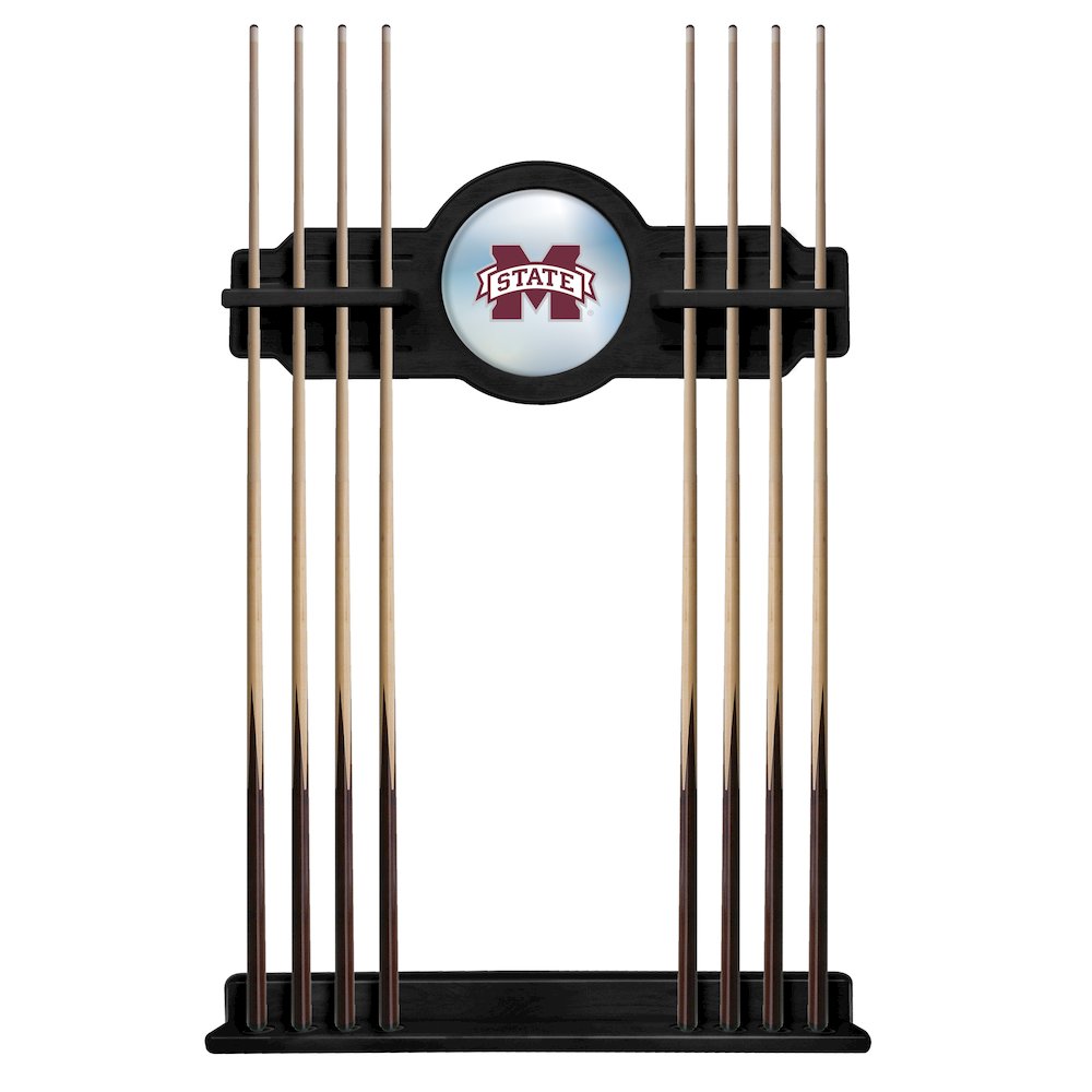 Mississippi State Cue Rack in Black Finish