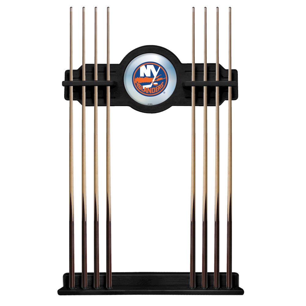 New York Islanders Cue Rack in Black Finish