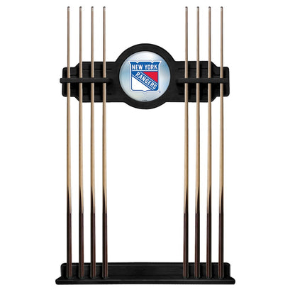 New York Rangers Cue Rack in Black Finish